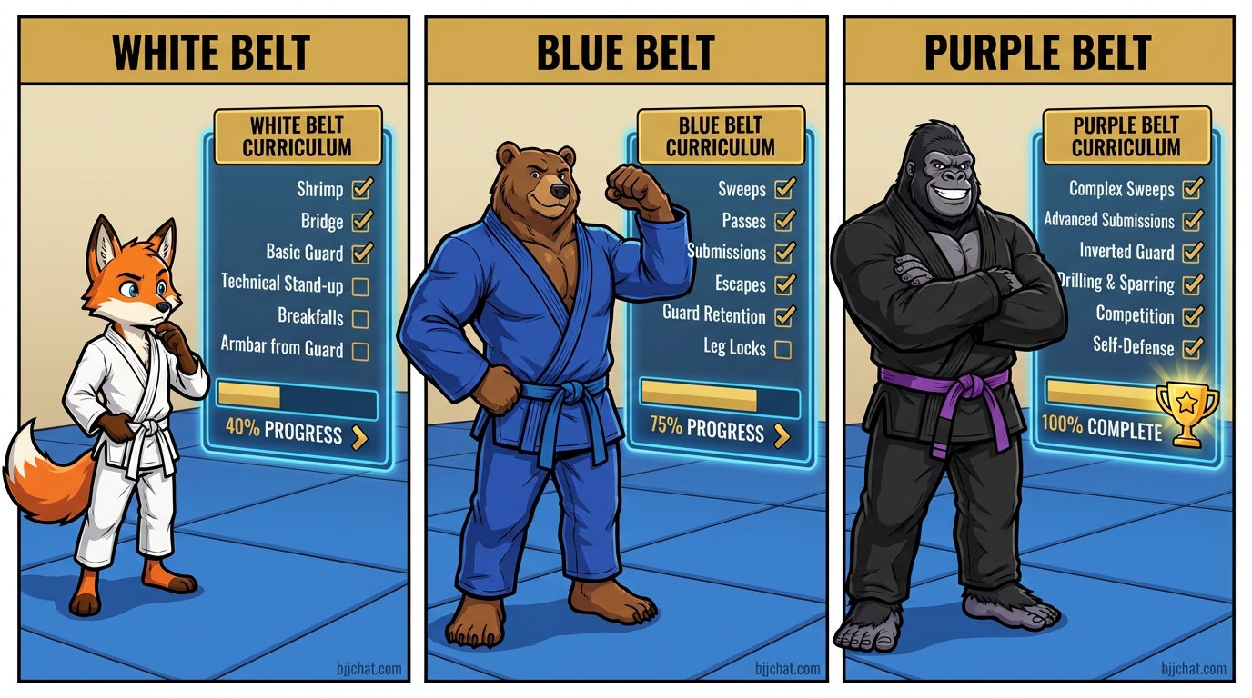 Belt curriculum progression